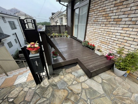 神奈川県　K様邸ウッドデッキ工事の画像