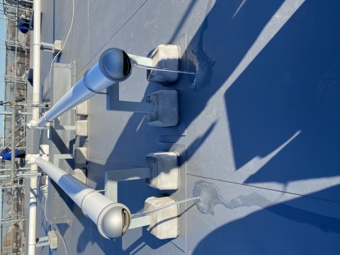 大規模修繕工事 塩ビシート防水の画像