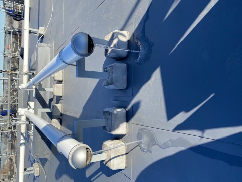 大規模修繕工事 塩ビシート防水の画像