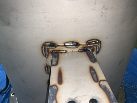 SUS製　結晶ろ過槽製作加工の画像