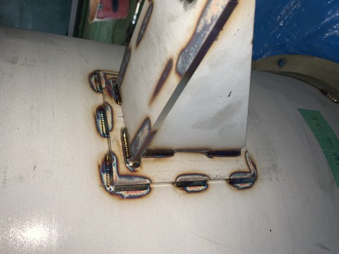 SUS製　結晶ろ過槽製作加工の画像