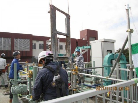 ２０１７年度トライドジャパン株式会社様　砂町水再生センター流入扉更新工事の画像