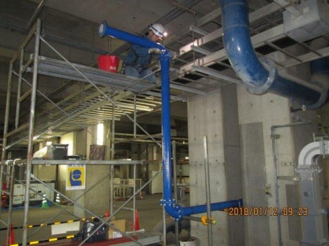 ２０１７年度トライドジャパン様　砂町水再生センター３次処理水配管工事の画像