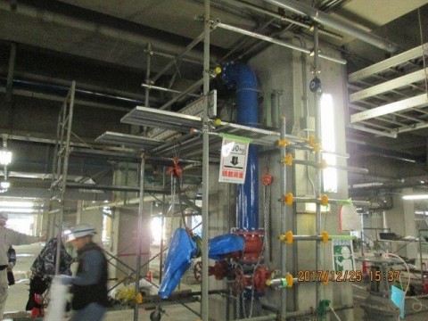 ２０１７年度トライドジャパン様　砂町水再生センター３次処理水配管工事の画像