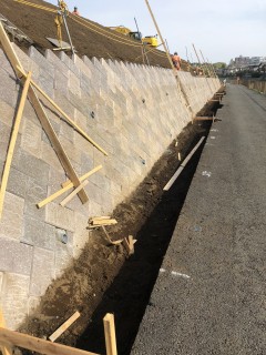 神奈川県 間知ブロック積の画像