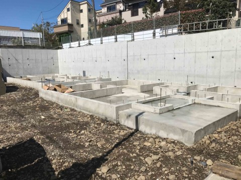東京都住宅基礎工事【新築2棟現場】の画像