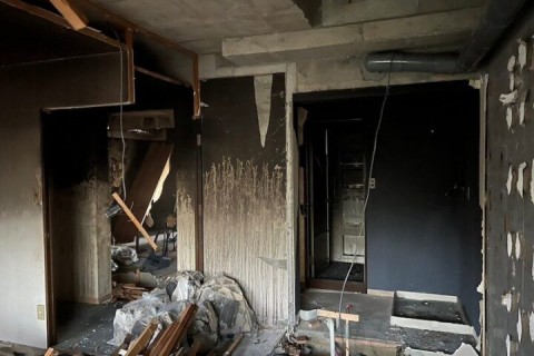 【70万円】愛知県小牧市｜マンション火災現場の内装解体工事の画像