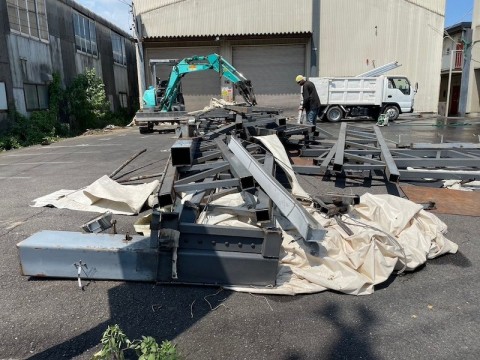 【100万円】三重県鈴鹿市｜テント倉庫解体の施工事例の画像