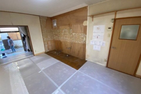 三重県四日市市｜在来風呂・キッチンの解体の画像