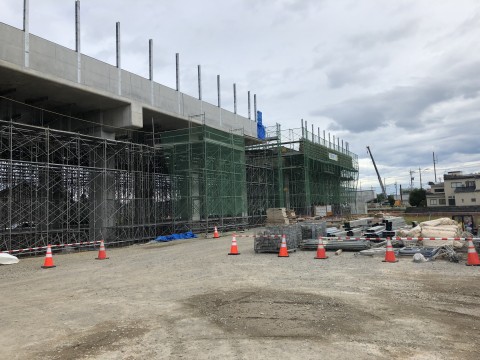 石川県　北陸新幹線　足場工事の画像