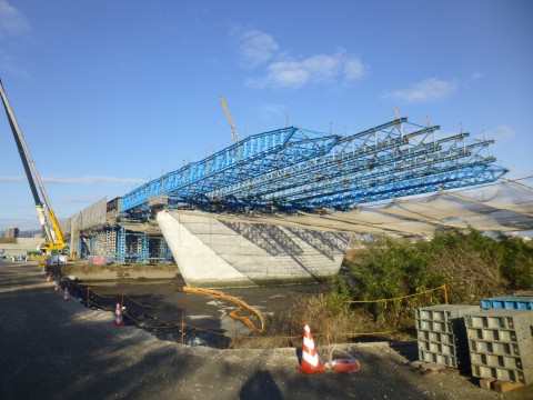 大分県　宗麟大橋　橋梁工事の画像