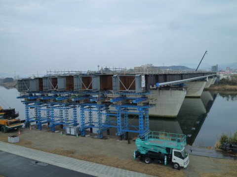 大分県　宗麟大橋　橋梁工事の画像
