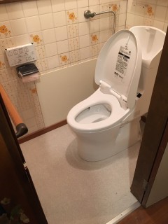 トイレ和式→洋式工事の画像