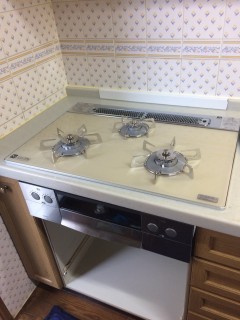 ガスコンロ交換工事の画像