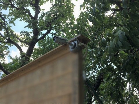 東京都　建て直し工事に伴う防犯カメラ移設・防犯センサー更新の画像