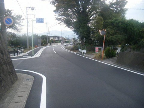 三島富士線　道路改築の画像