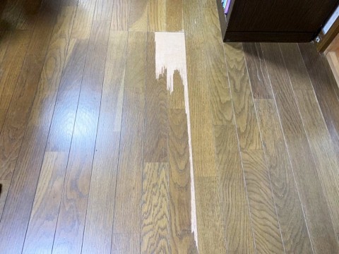 フローリングの補修の画像