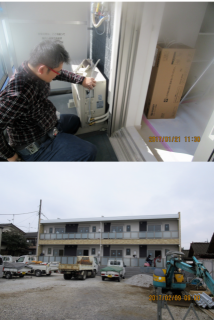 ㈱MDI 新築工事(集合住宅)に伴うエアコン設置工事の画像