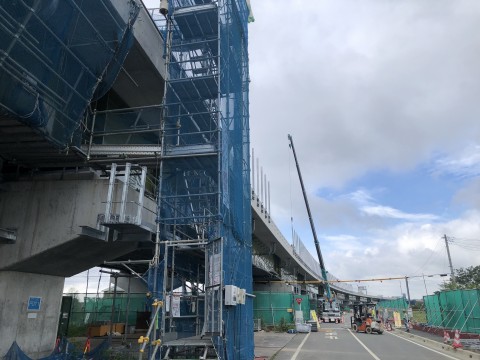 埼玉県久喜市　下万田高架橋(鋼上部工)工事の画像