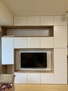 y様邸壁面収納の画像