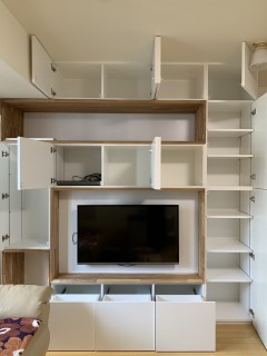 y様邸壁面収納の画像