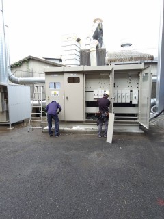 奈良 キュービクル式受変電設備 新設工事の画像
