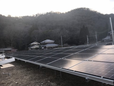 兵庫県上郡町低圧太陽光発電工事の画像