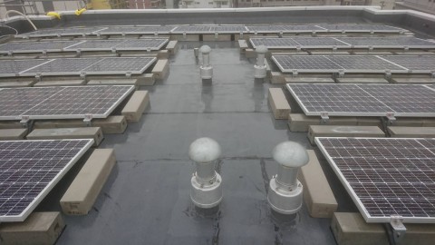 大阪府屋根上低圧太陽光発電工事の画像
