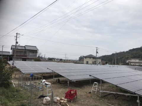 徳島県低圧太陽光発電工事の画像