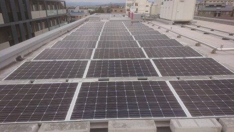 京都府屋根上低圧太陽光発電工事の画像