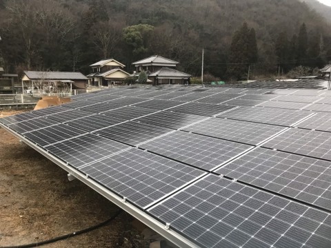 兵庫県上郡町低圧太陽光発電工事の画像