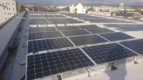 京都府屋根上低圧太陽光発電工事の画像