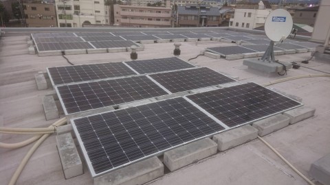 京都府屋根上低圧太陽光発電工事の画像
