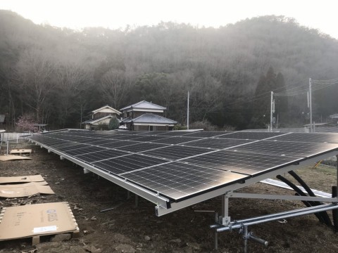 兵庫県上郡町低圧太陽光発電工事の画像