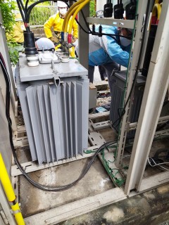 A県　高圧ケーブル交換、トランス入替工事の画像