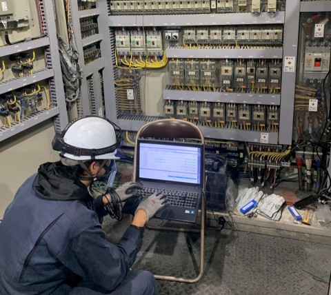 愛知県　W社　リサイクル設備プラント新設電気工事。及び電気回路PLC設計の画像