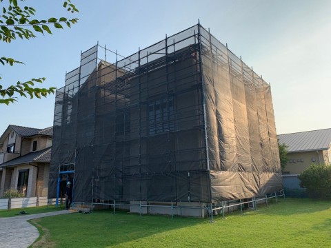 栃木県　某モデルハウス　外壁修繕工事の画像