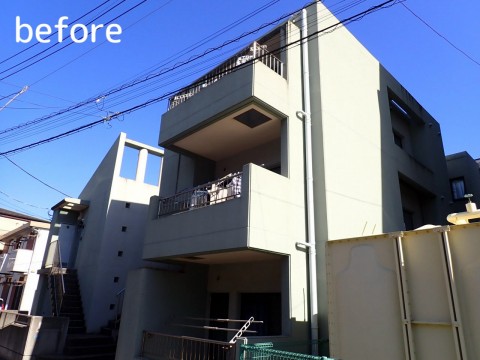 神奈川県　F様所有　アパート外壁塗装工事の画像