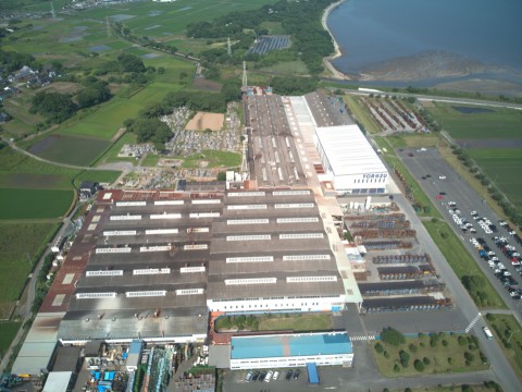 ヨロズ大分 新工場設営の画像