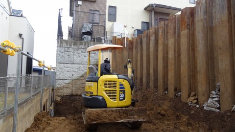 埼玉県M邸擁壁工事の画像