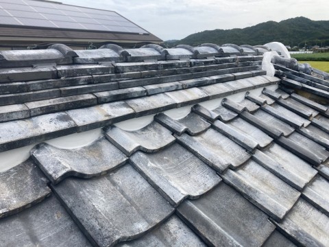 和歌山県 Y様邸 瓦屋根漆喰工事の画像