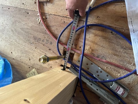 船橋木造アパート あと施工アンカー工事 ケミカルアンカーの画像