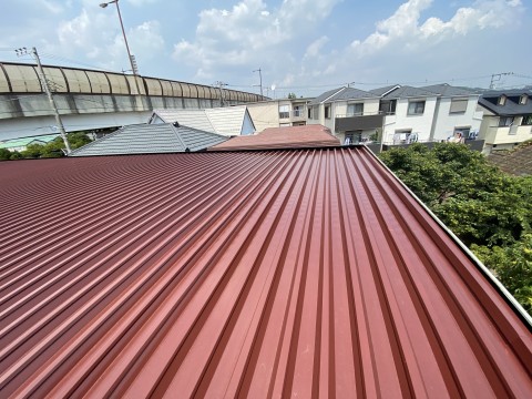 神奈川県アパート屋根塗装改修工事の画像