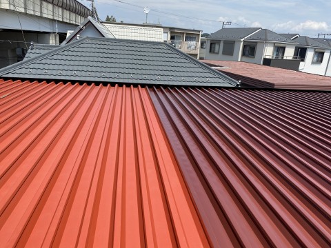 神奈川県アパート屋根塗装改修工事の画像