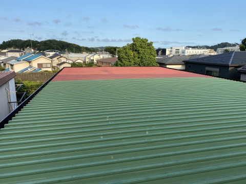 神奈川県アパート屋根塗装改修工事の画像